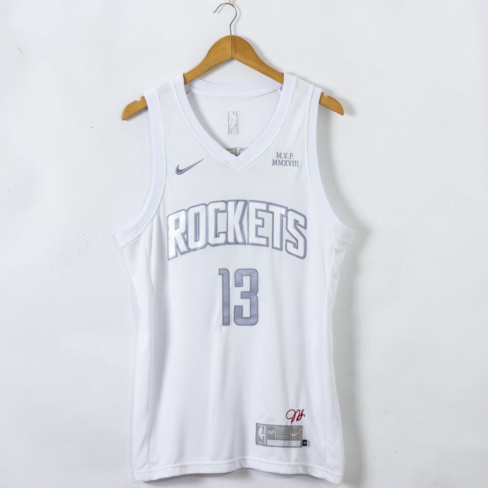 Men Houston Rockets #13 Harden White Game Nike 2021 NBA Jerseys